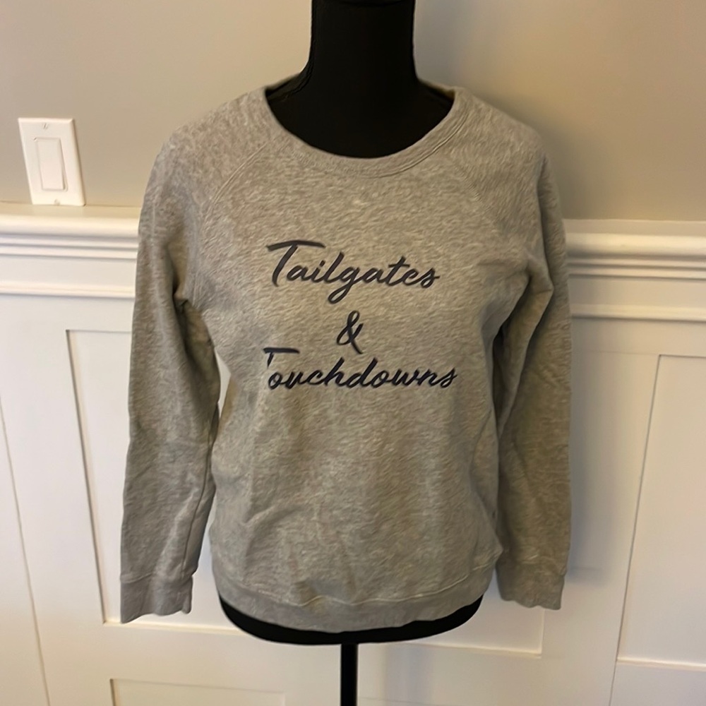 Tailgates & Touchdowns Grey Women's Sweatshirt